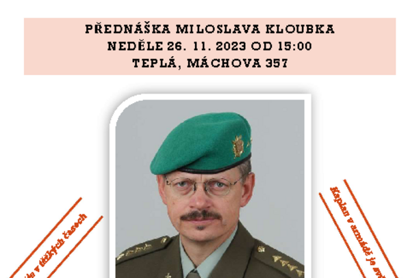 Miloslav Kloubek - služba vojenského kaplana
